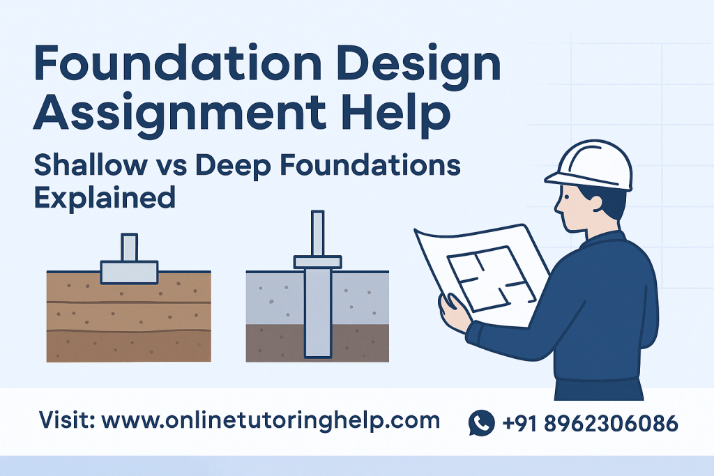 shallow and deep foundation diagram for Foundation Design Assignment Help