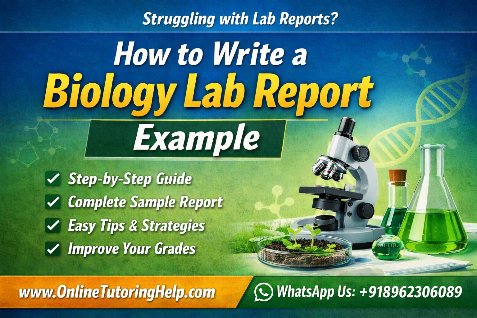 how to write a biology lab report